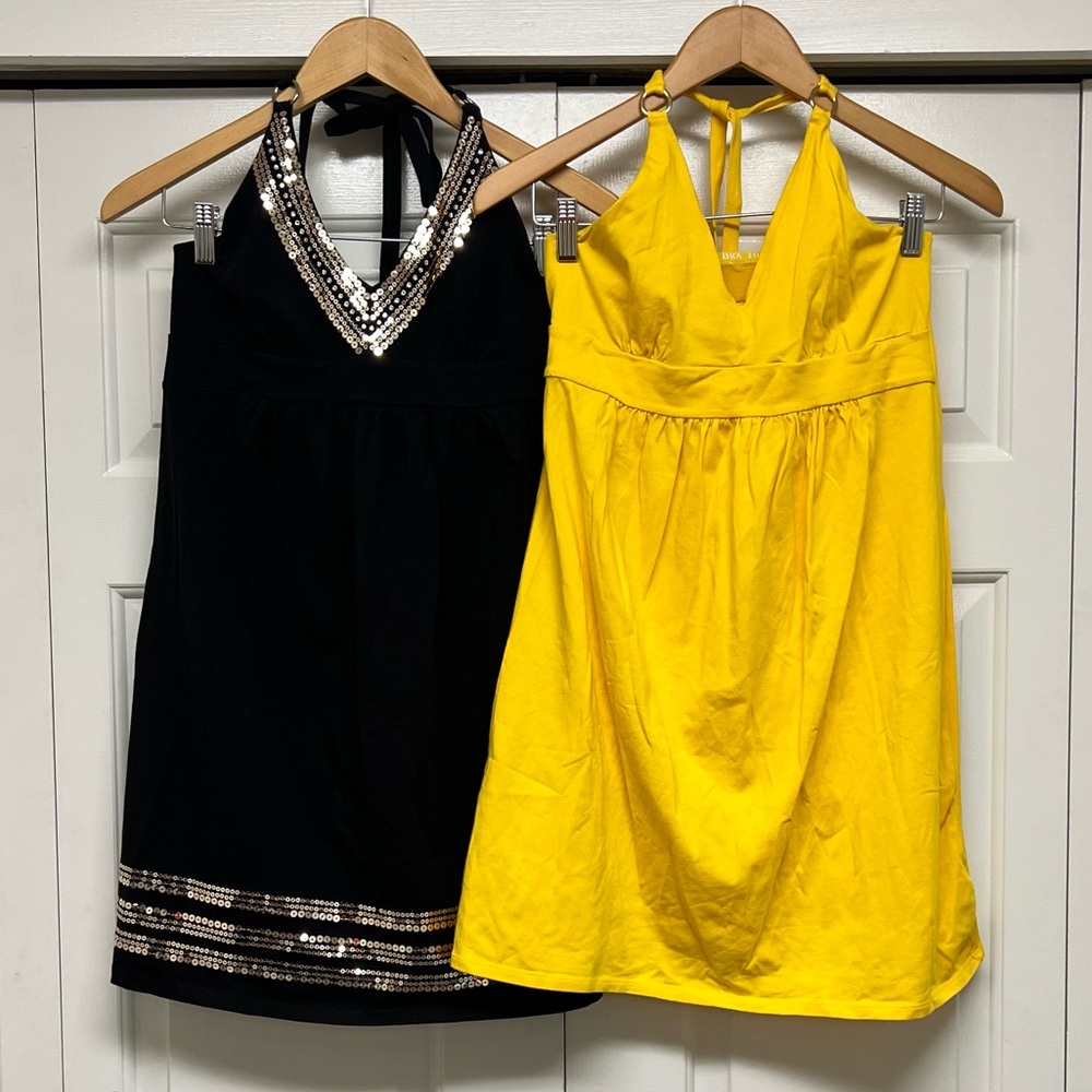 TWO Victoria’s Secret bra top dresses